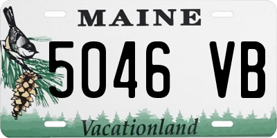 ME license plate 5046VB