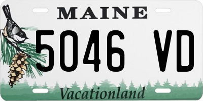 ME license plate 5046VD