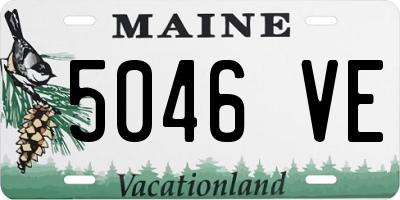 ME license plate 5046VE