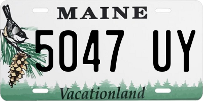 ME license plate 5047UY