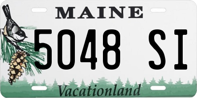 ME license plate 5048SI