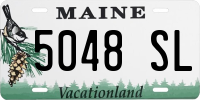 ME license plate 5048SL