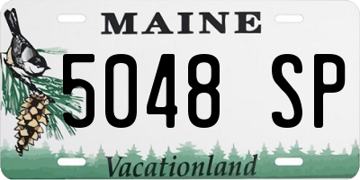 ME license plate 5048SP