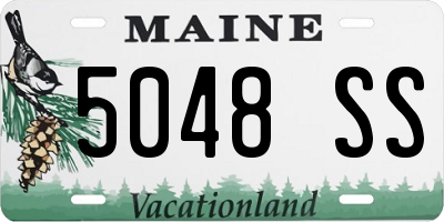 ME license plate 5048SS