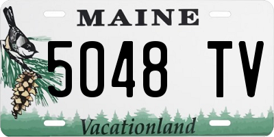 ME license plate 5048TV