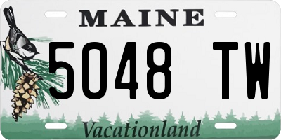 ME license plate 5048TW