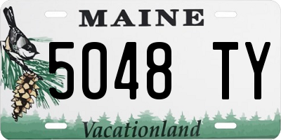 ME license plate 5048TY