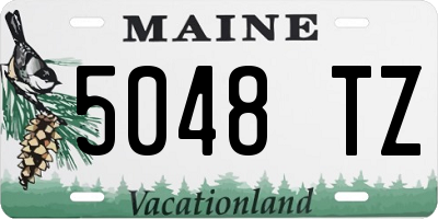 ME license plate 5048TZ