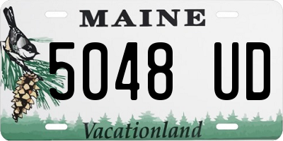 ME license plate 5048UD