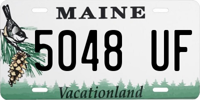 ME license plate 5048UF