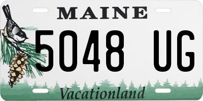 ME license plate 5048UG