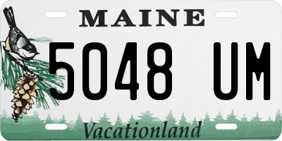 ME license plate 5048UM