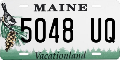 ME license plate 5048UQ