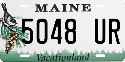 ME license plate 5048UR