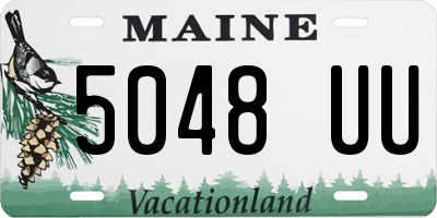 ME license plate 5048UU