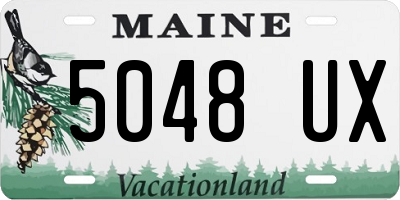 ME license plate 5048UX