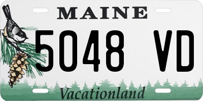 ME license plate 5048VD