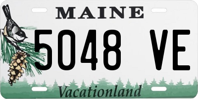 ME license plate 5048VE