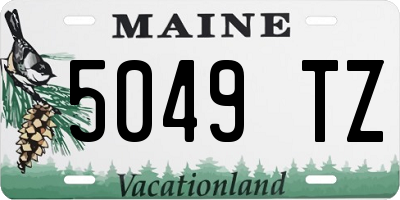 ME license plate 5049TZ
