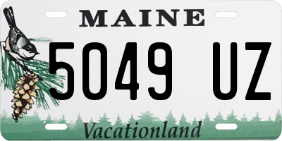 ME license plate 5049UZ