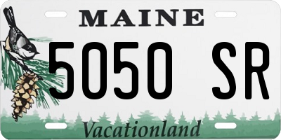 ME license plate 5050SR
