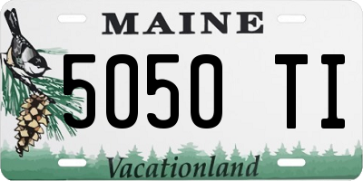 ME license plate 5050TI