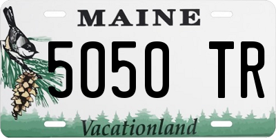 ME license plate 5050TR