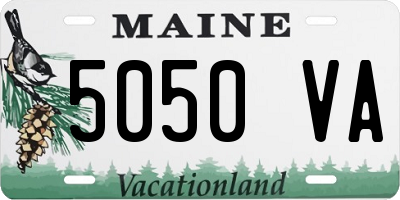 ME license plate 5050VA