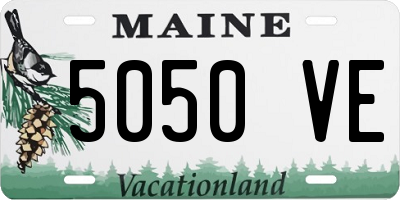 ME license plate 5050VE