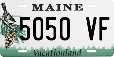 ME license plate 5050VF