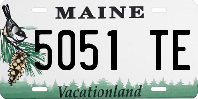 ME license plate 5051TE