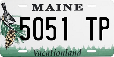 ME license plate 5051TP