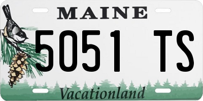 ME license plate 5051TS
