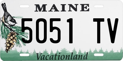 ME license plate 5051TV