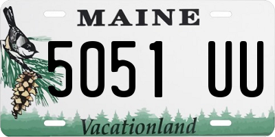 ME license plate 5051UU