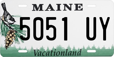 ME license plate 5051UY