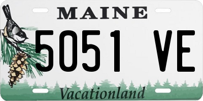 ME license plate 5051VE