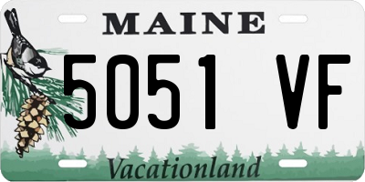 ME license plate 5051VF