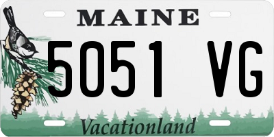 ME license plate 5051VG