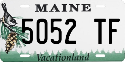 ME license plate 5052TF