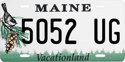 ME license plate 5052UG