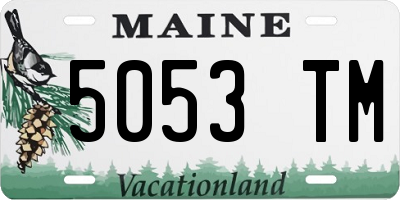 ME license plate 5053TM