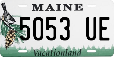 ME license plate 5053UE