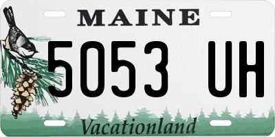 ME license plate 5053UH