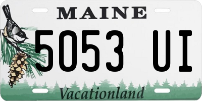 ME license plate 5053UI