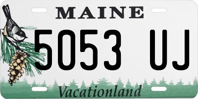 ME license plate 5053UJ