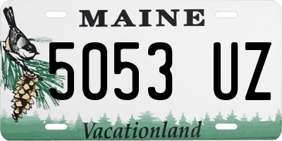 ME license plate 5053UZ