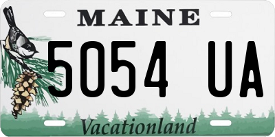 ME license plate 5054UA