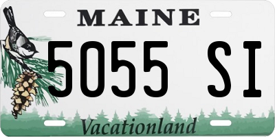 ME license plate 5055SI