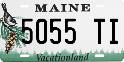 ME license plate 5055TI